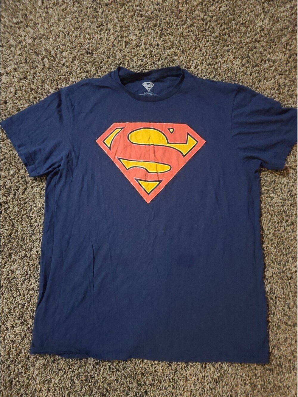 Genuine DC Comics Superman Logo Movie TShirt Size Adult L